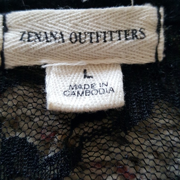 Zenana Outfitters Lace-back Shirt - Picture 4 of 4